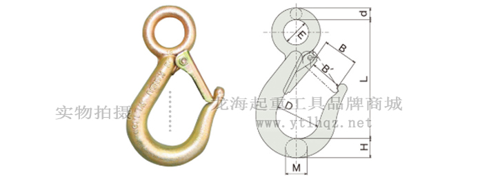 KANSAI強(qiáng)力眼型吊鉤尺寸圖 KANSAI強(qiáng)力眼型吊鉤尺寸圖